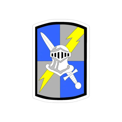 513th Military Intelligence Brigade (U.S. Army) REVERSE PRINT Transparent Die-Cut STICKER 3 Inch Die-Cut Transparent - The Sticker Space