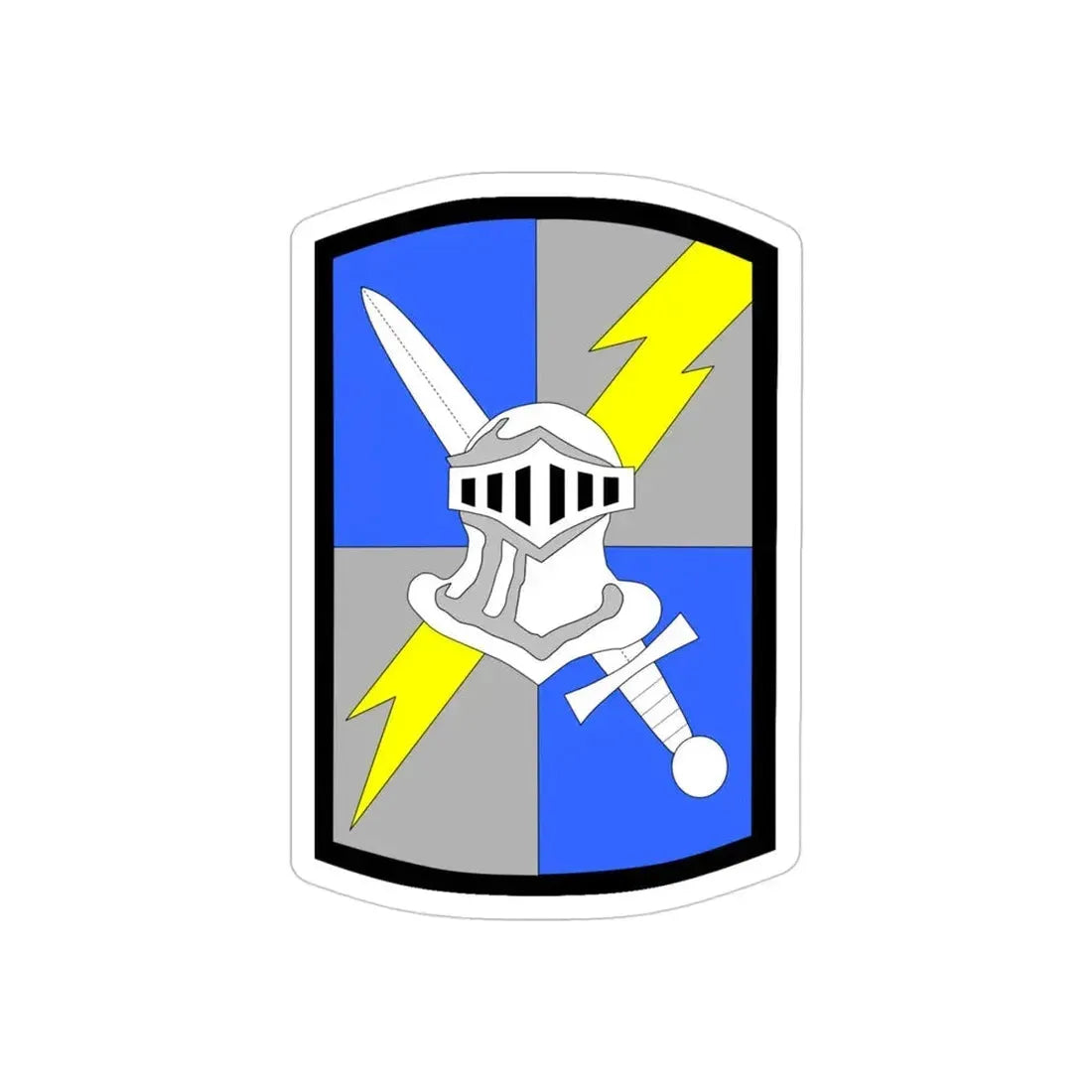 513th Military Intelligence Brigade (U.S. Army) REVERSE PRINT Transparent Die-Cut STICKER - The Sticker Space