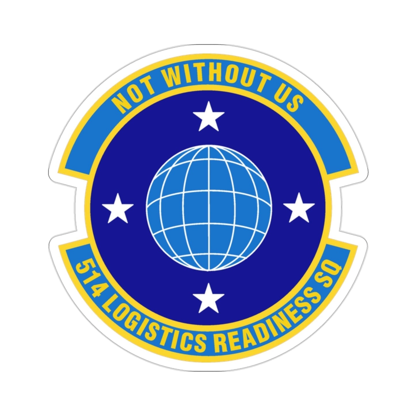 514 Logistics Readiness Squadron AFRC (U.S. Air Force) STICKER Vinyl Die-Cut Decal-2 Inch-The Sticker Space