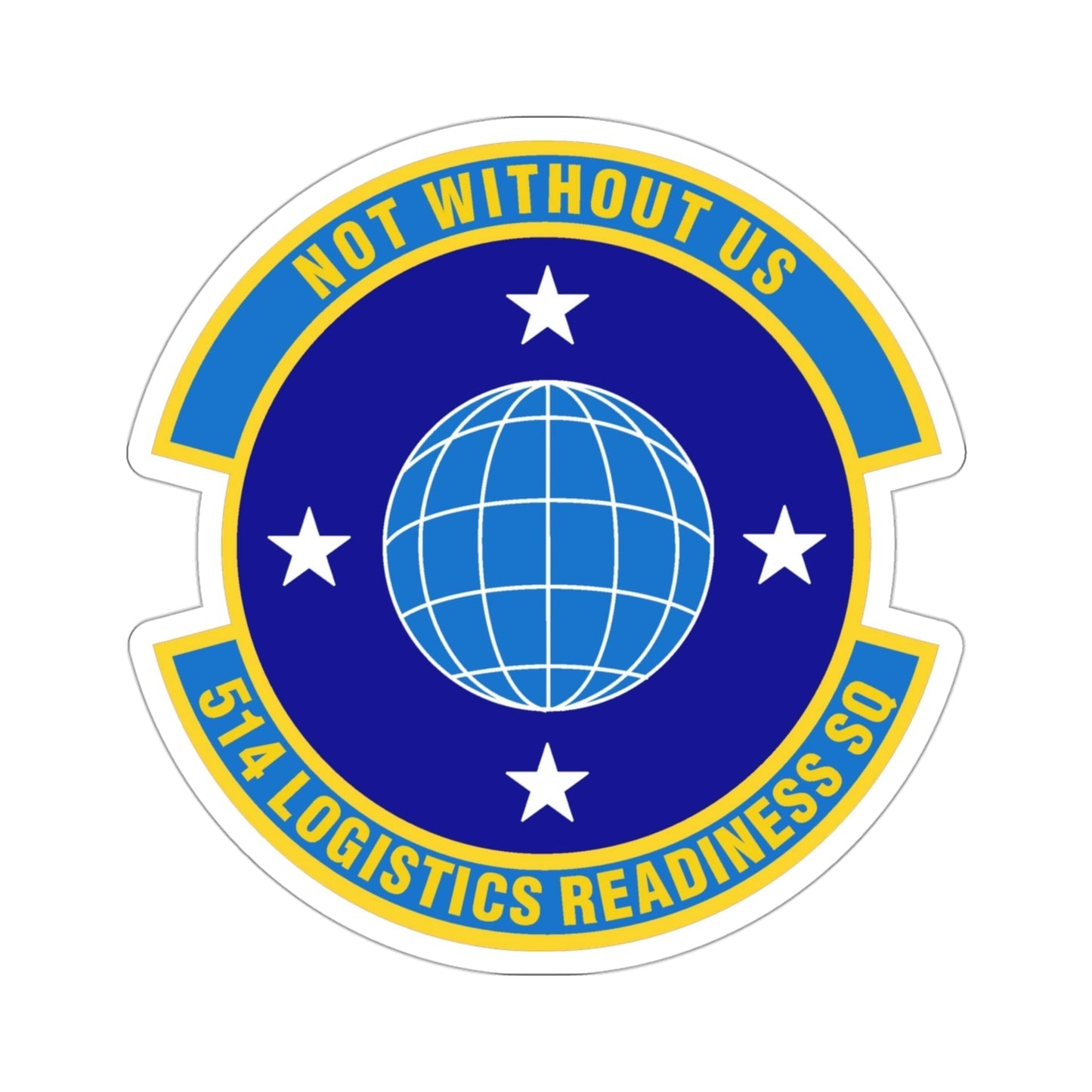 514 Logistics Readiness Squadron AFRC (U.S. Air Force) STICKER Vinyl Die-Cut Decal-3 Inch-The Sticker Space