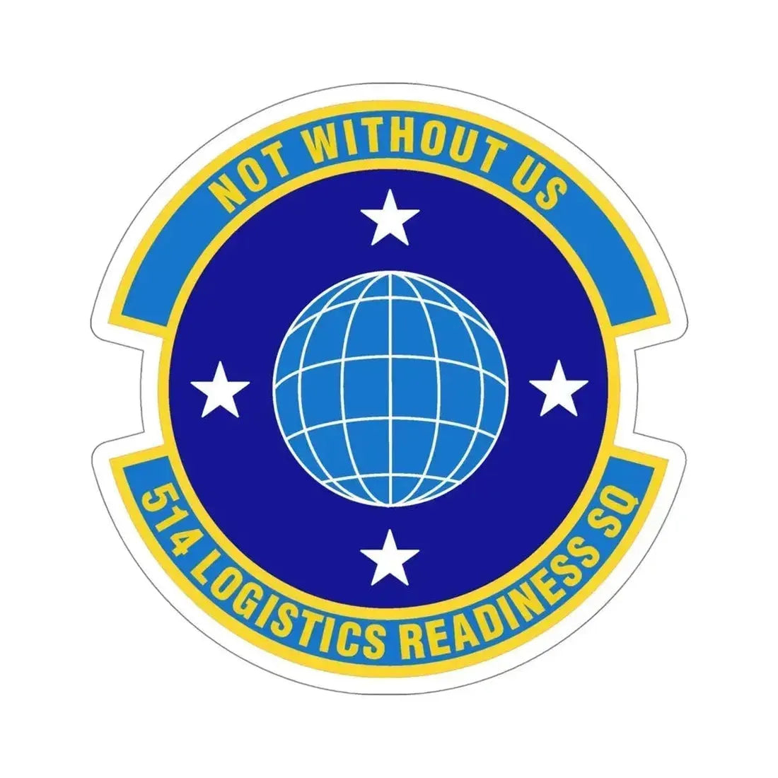 514 Logistics Readiness Squadron AFRC (U.S. Air Force) STICKER Vinyl Die-Cut Decal 5 Inch - The Sticker Space