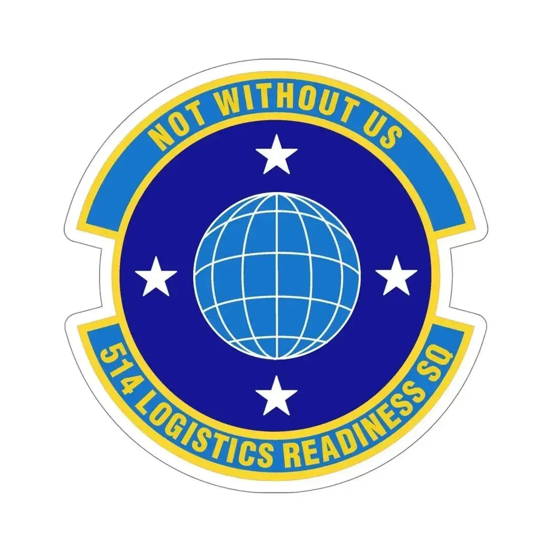 514 Logistics Readiness Squadron AFRC (U.S. Air Force) STICKER Vinyl Die-Cut Decal 6 Inch - The Sticker Space