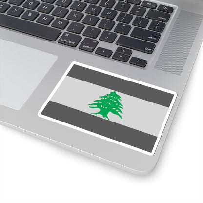 Flag of Lebanon - Cedar Tree (Lebanon) STICKER Vinyl Kiss-Cut Decal