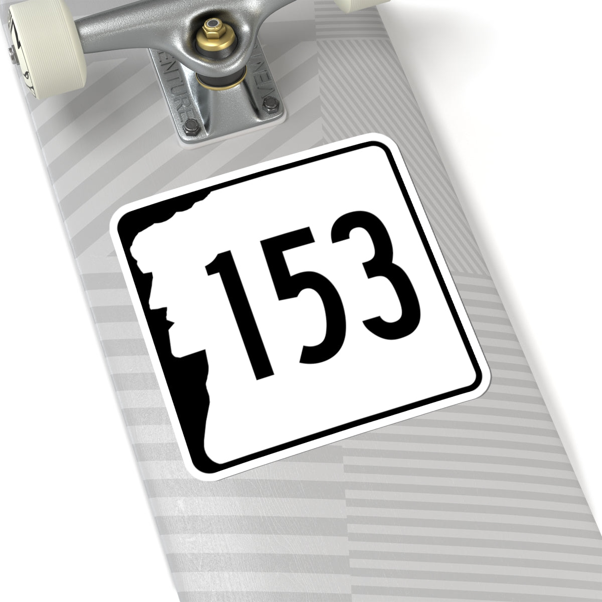 NH Route 153 (New Hampshire) (Road Sign) STICKER Vinyl Kiss-Cut Decal