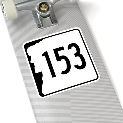 NH Route 153 (New Hampshire) (Road Sign) STICKER Vinyl Kiss-Cut Decal