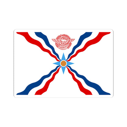 Flag of the Assyrians (Iraq) STICKER Vinyl Kiss-Cut Decal