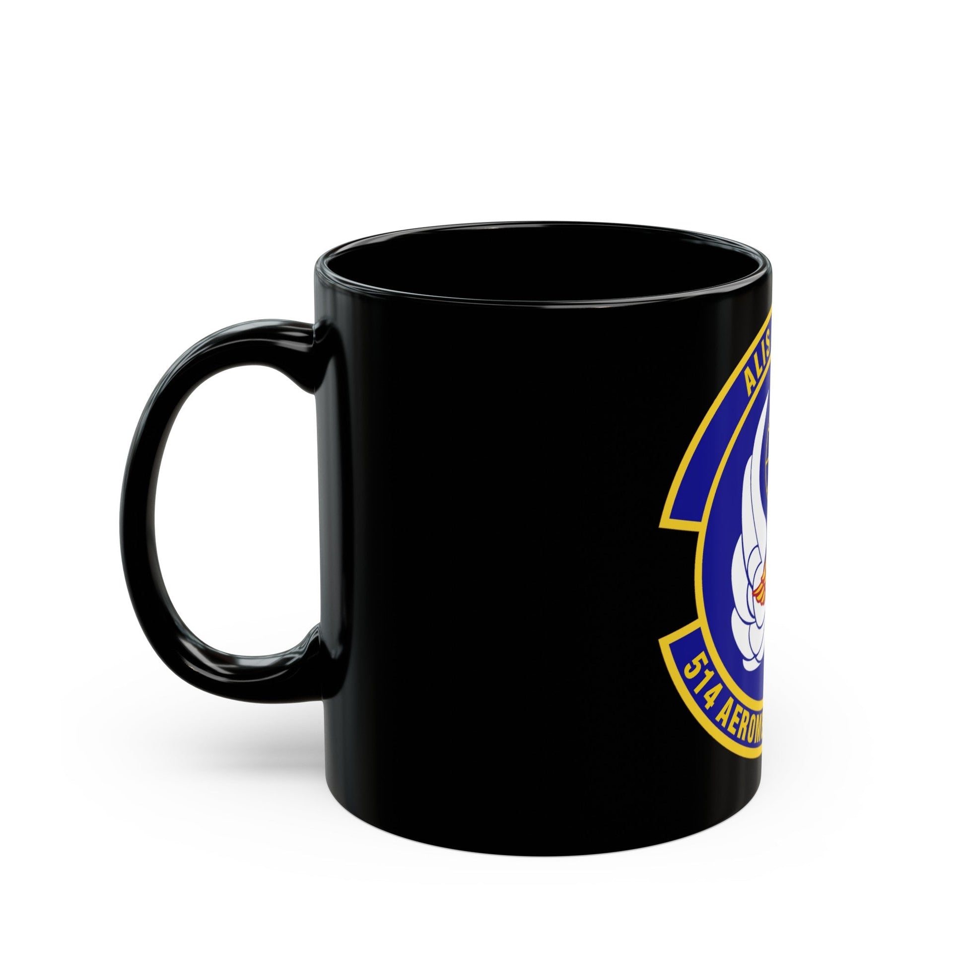 514th Aeromedical Evacuation Squadron (U.S. Air Force) Black Coffee Mug-The Sticker Space