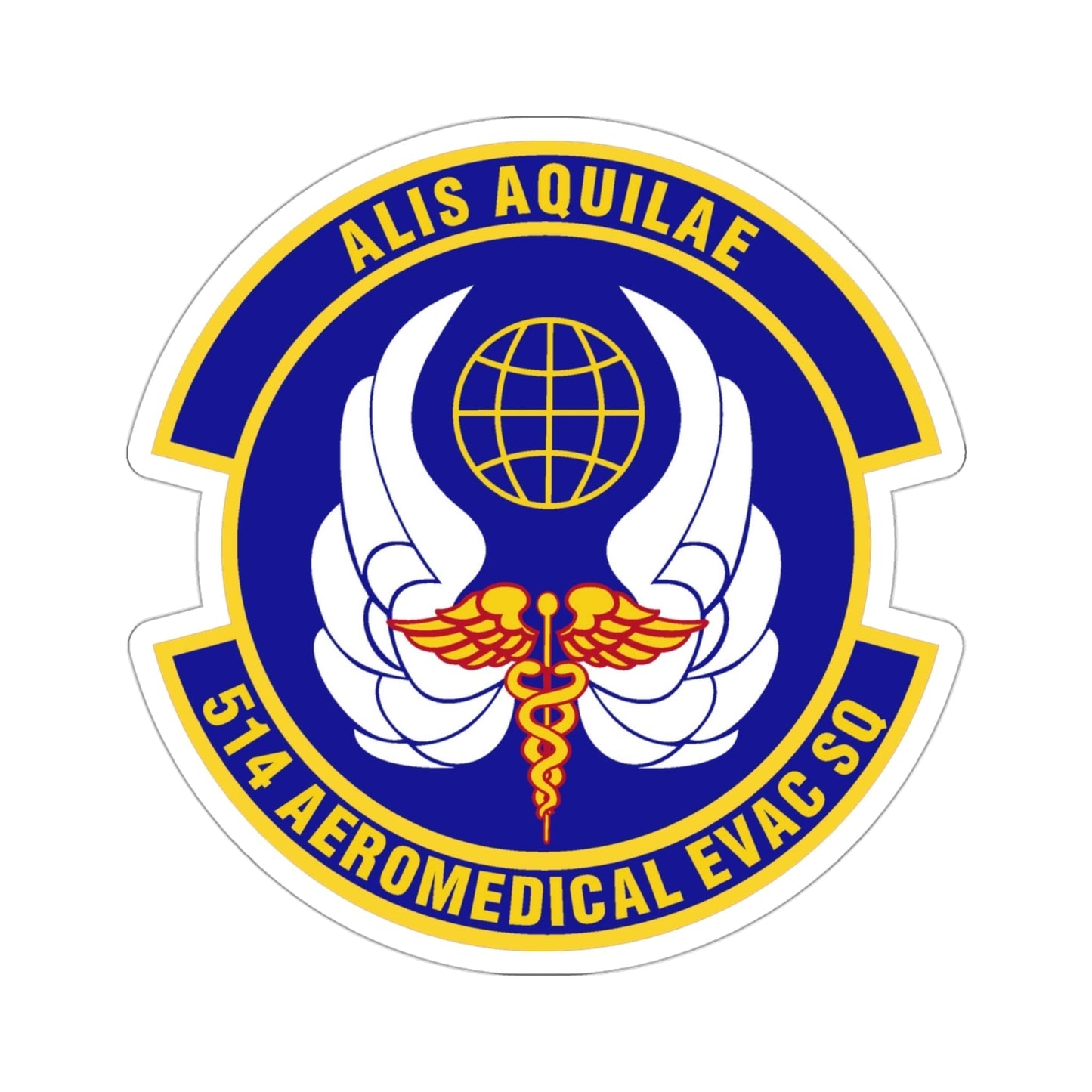 514th Aeromedical Evacuation Squadron (U.S. Air Force) STICKER Vinyl Die-Cut Decal-3 Inch-The Sticker Space