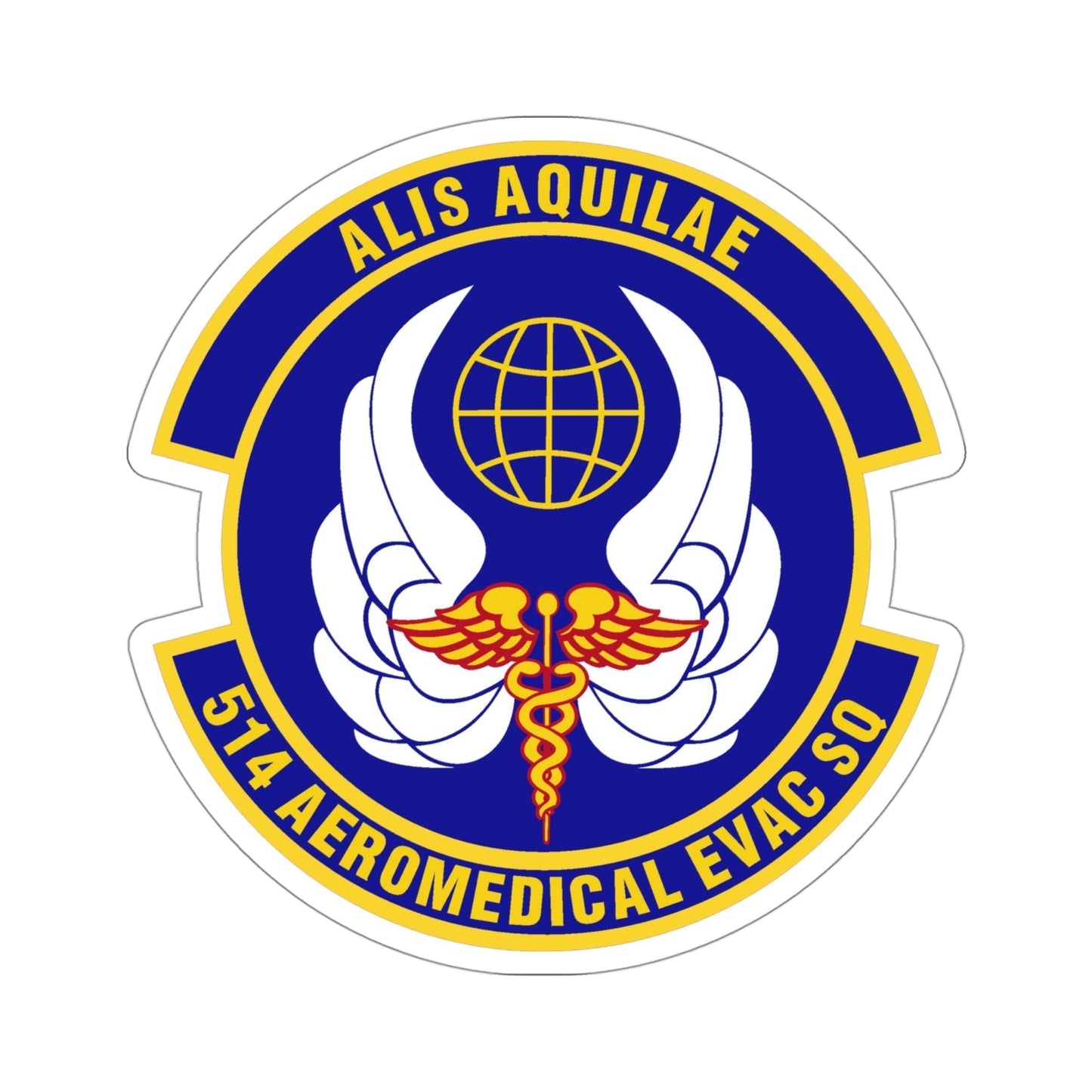 514th Aeromedical Evacuation Squadron (U.S. Air Force) STICKER Vinyl Die-Cut Decal-4 Inch-The Sticker Space