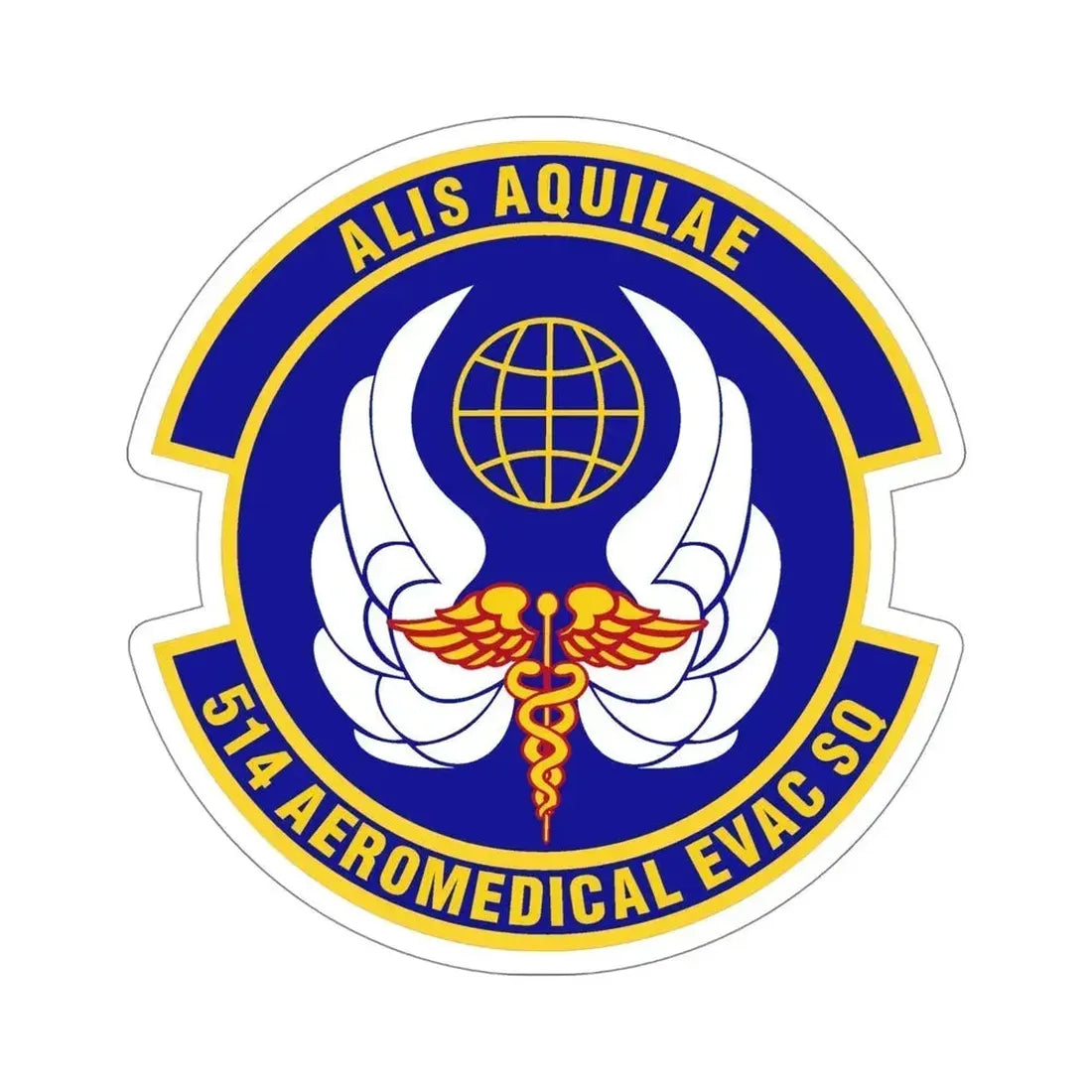 514th Aeromedical Evacuation Squadron (U.S. Air Force) STICKER Vinyl Die-Cut Decal 5 Inch - The Sticker Space