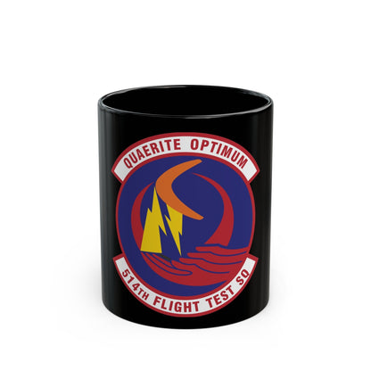 514th Flight Test Squadron (U.S. Air Force) Black Coffee Mug-11oz-The Sticker Space