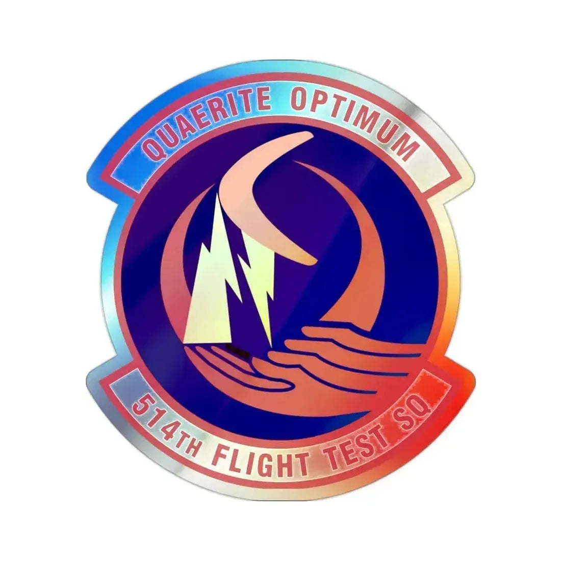 514th Flight Test Squadron (U.S. Air Force) Holographic STICKER Die-Cut Vinyl Decal 2 Inch Holographic - The Sticker Space