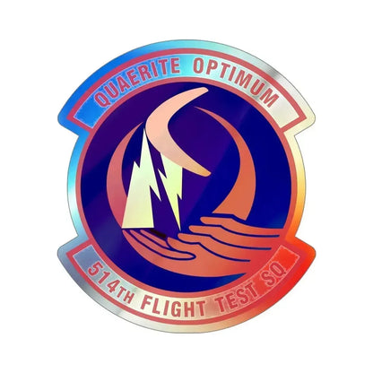 514th Flight Test Squadron (U.S. Air Force) Holographic STICKER Die-Cut Vinyl Decal 5 Inch Holographic - The Sticker Space