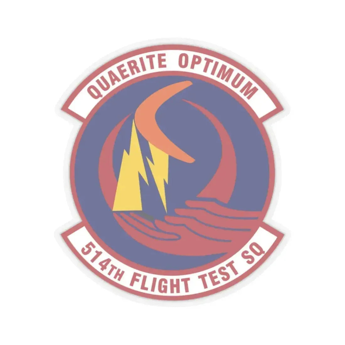 514th Flight Test Squadron (U.S. Air Force) STICKER Vinyl Kiss-Cut Decal 2 Inch Transparent - The Sticker Space