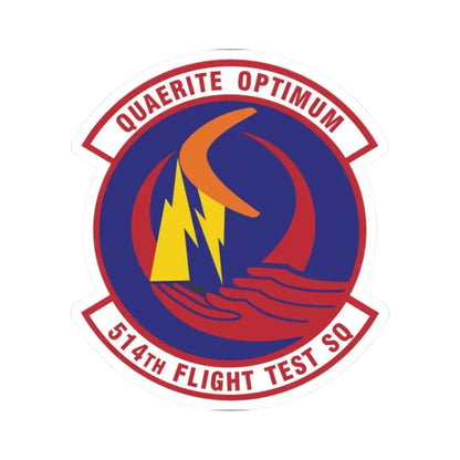 514th Flight Test Squadron (U.S. Air Force) STICKER Vinyl Kiss-Cut Decal 2 Inch White - The Sticker Space