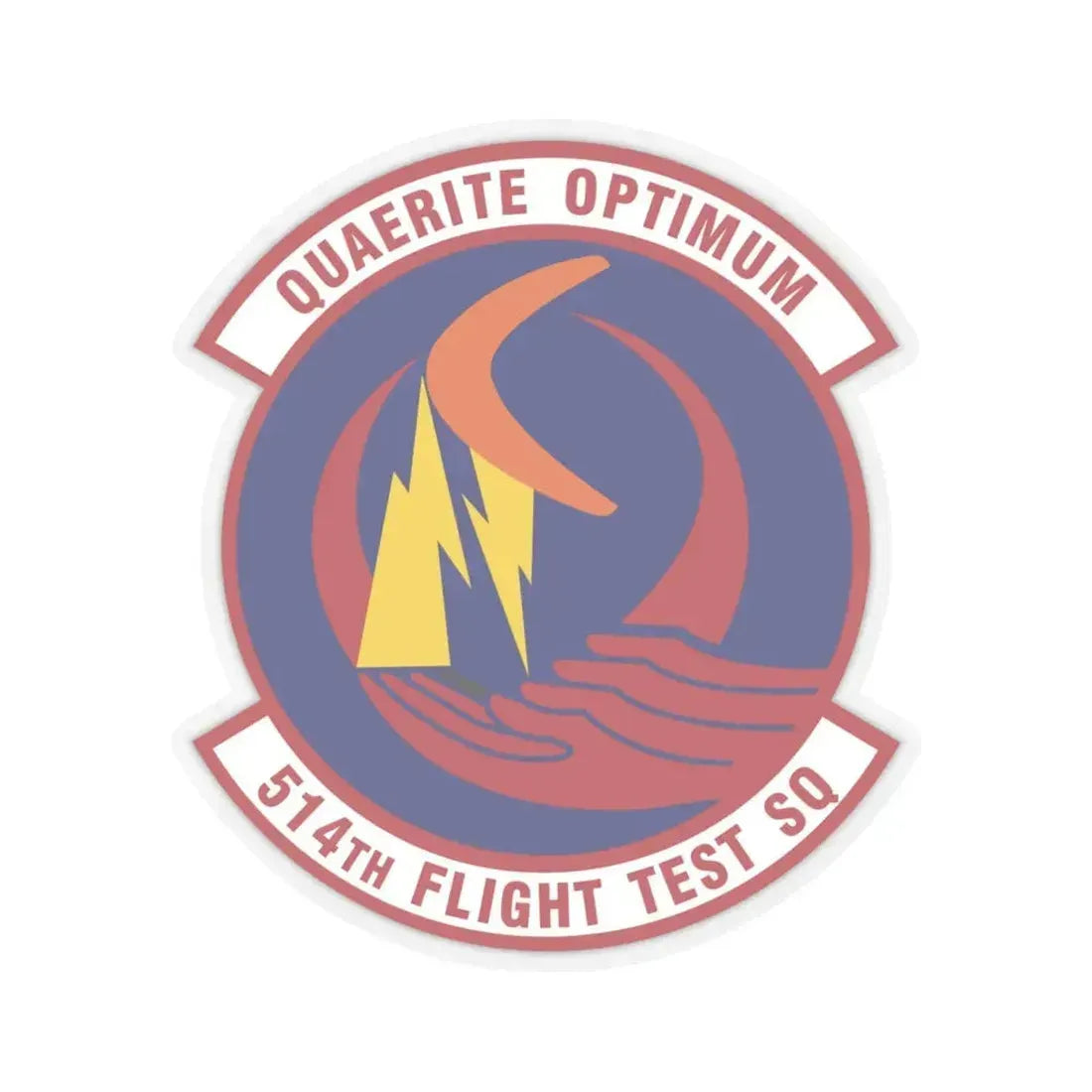 514th Flight Test Squadron (U.S. Air Force) STICKER Vinyl Kiss-Cut Decal 6 Inch Transparent - The Sticker Space