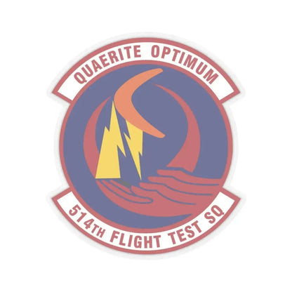 514th Flight Test Squadron (U.S. Air Force) STICKER Vinyl Kiss-Cut Decal 6 Inch Transparent - The Sticker Space