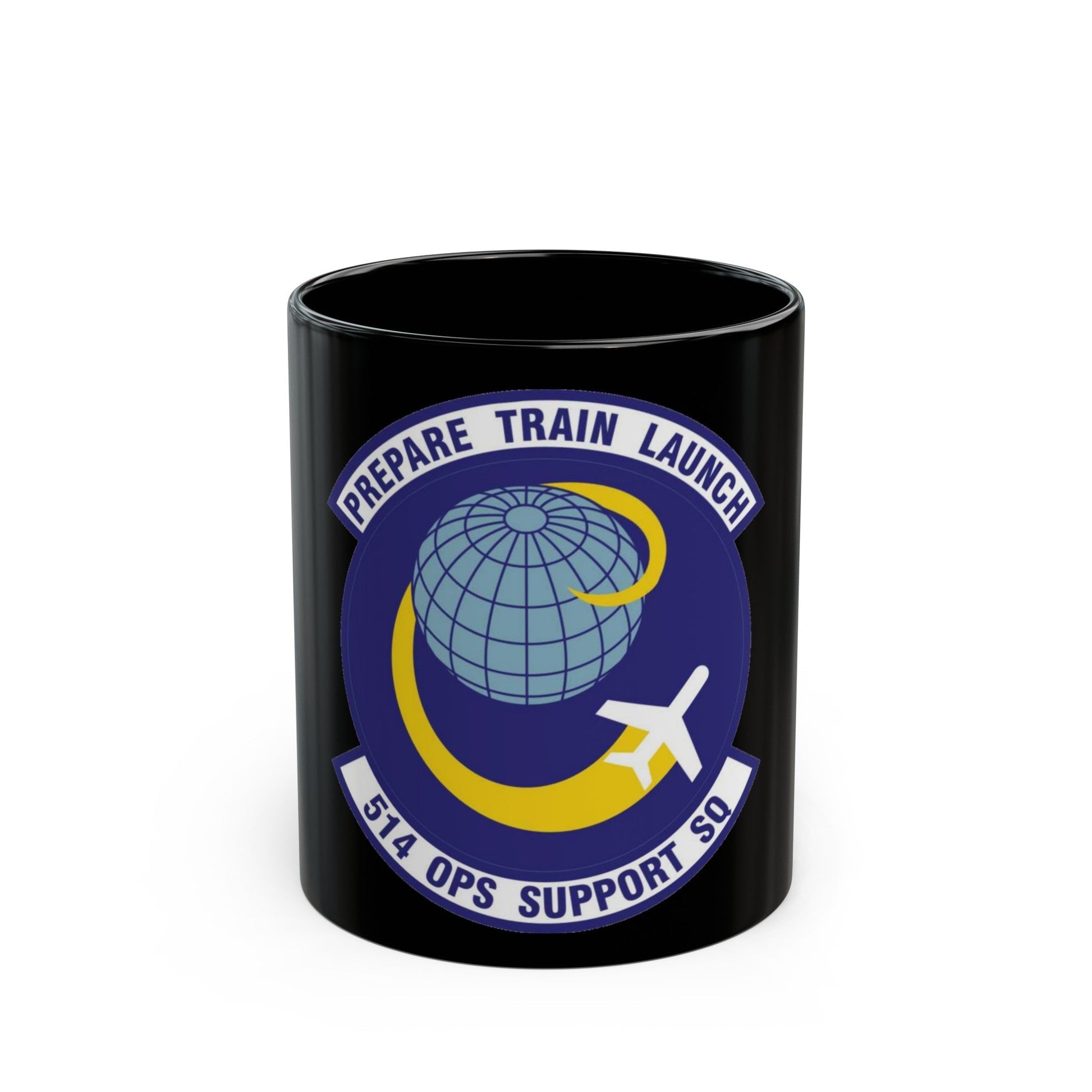 514th Operations Support Squadron (U.S. Air Force) Black Coffee Mug-11oz-The Sticker Space