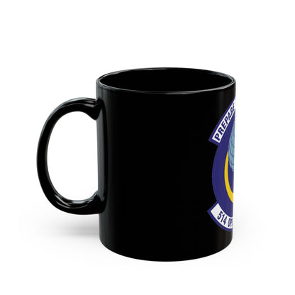 514th Operations Support Squadron (U.S. Air Force) Black Coffee Mug-The Sticker Space