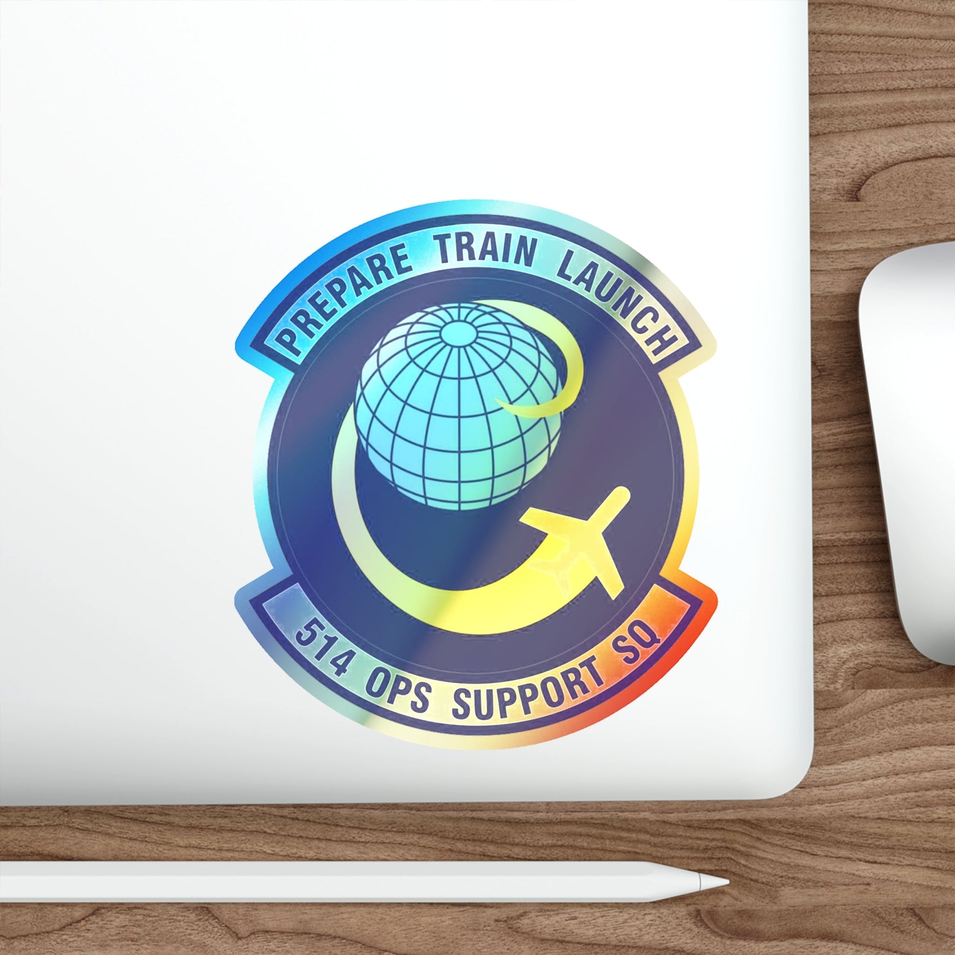 514th Operations Support Squadron (U.S. Air Force) Holographic STICKER Die-Cut Vinyl Decal-The Sticker Space