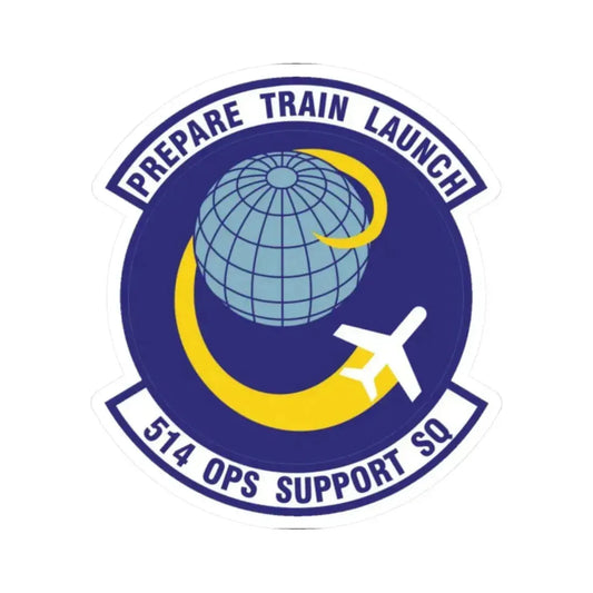 514th Operations Support Squadron (U.S. Air Force) STICKER Vinyl Kiss-Cut Decal 2 Inch White - The Sticker Space