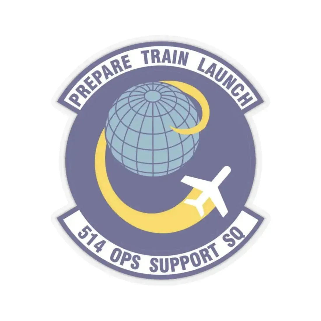 514th Operations Support Squadron (U.S. Air Force) STICKER Vinyl Kiss-Cut Decal 4 Inch Transparent - The Sticker Space