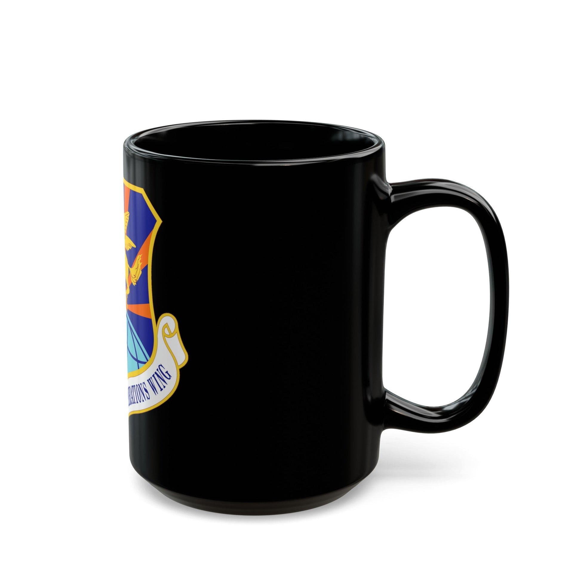 515 Air Mobility Operations Wing AMC (U.S. Air Force) Black Coffee Mug-The Sticker Space