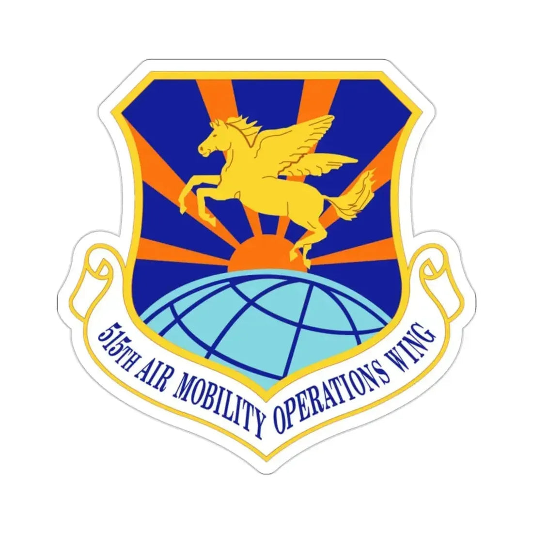 515 Air Mobility Operations Wing AMC (U.S. Air Force) STICKER Vinyl Die-Cut Decal 2 Inch - The Sticker Space