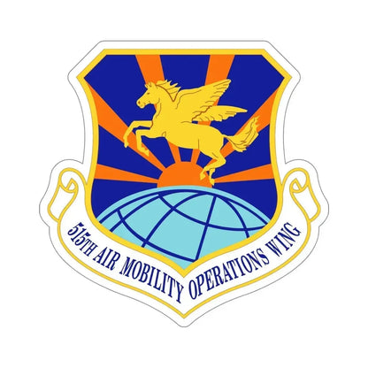 515 Air Mobility Operations Wing AMC (U.S. Air Force) STICKER Vinyl Die-Cut Decal 6 Inch - The Sticker Space