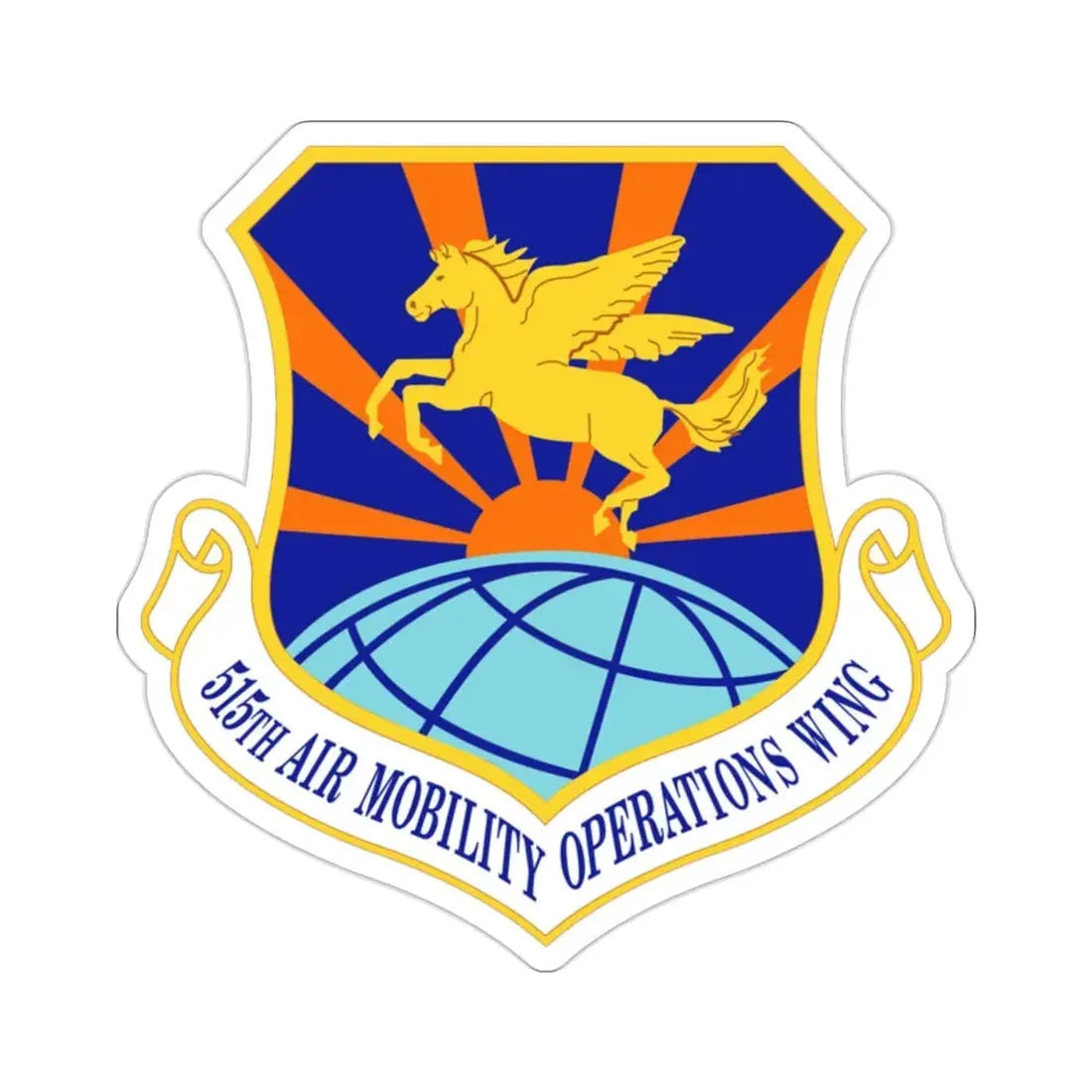 515 Air Mobility Operations Wing AMC (U.S. Air Force) STICKER Vinyl Die-Cut Decal - The Sticker Space