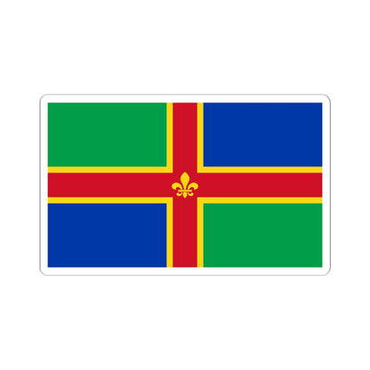 Lincolnshire flag (England) STICKER Vinyl Kiss-Cut Decal
