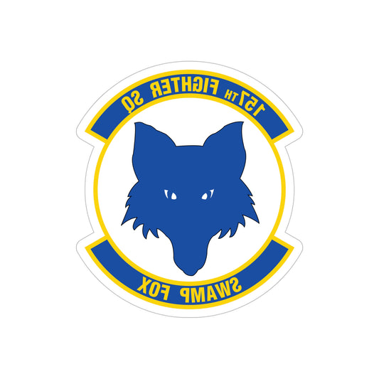 157 Fighter Squadron (U.S. Air Force) REVERSE PRINT Transparent STICKER