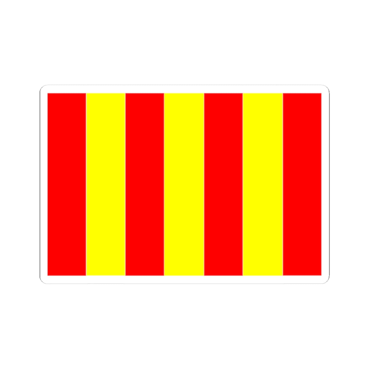 Flag of Forcalquier (France) STICKER Vinyl Kiss-Cut Decal
