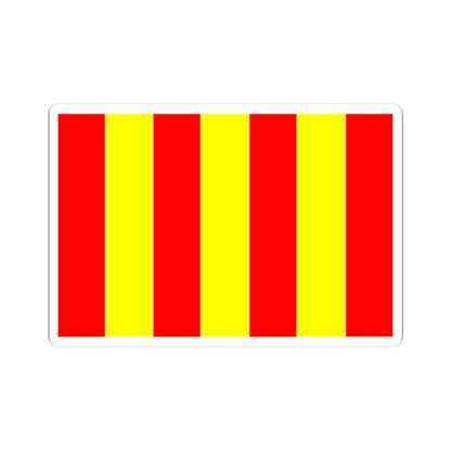 Flag of Forcalquier (France) STICKER Vinyl Kiss-Cut Decal