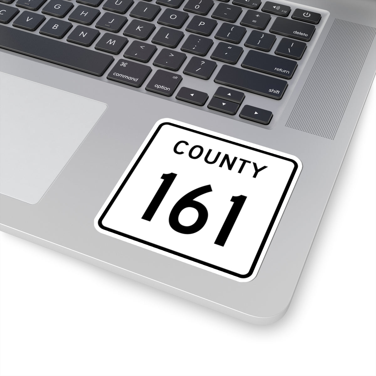 County 161 square (Minnesota) (Road Sign) STICKER Vinyl Kiss-Cut Decal