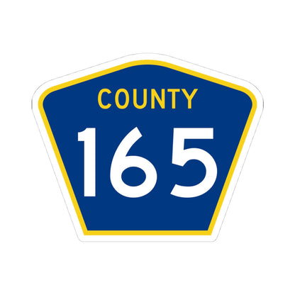 County 165 MN (Minnesota) (Road Sign) STICKER Vinyl Kiss-Cut Decal