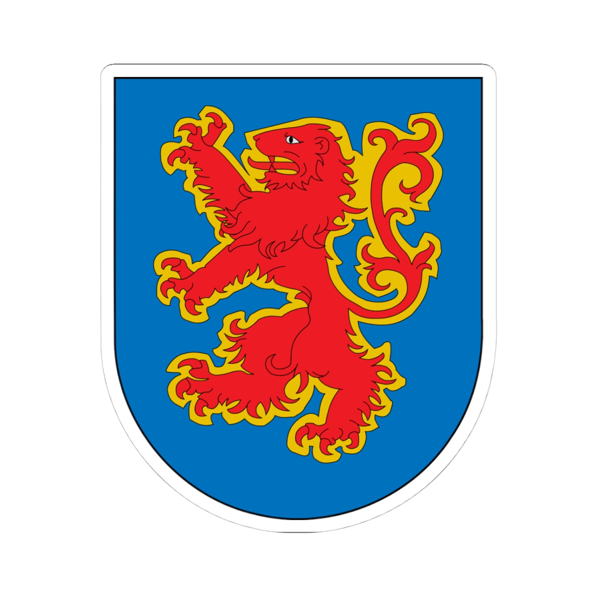 Antic escut municipal de Durro (Spain) (Coat of Arms) STICKER Vinyl Kiss-Cut Decal