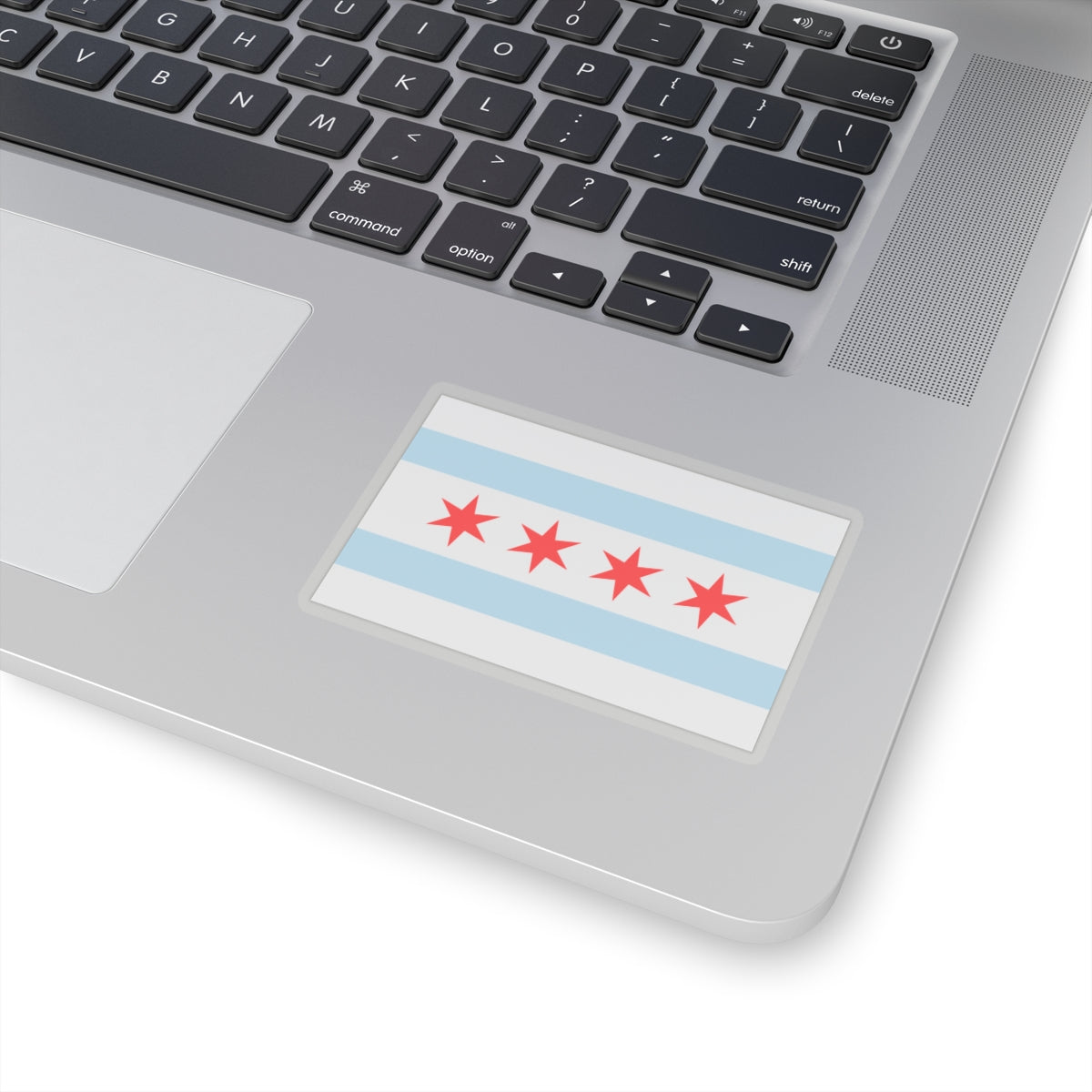 Flag of Chicago, Illinois - STICKER Vinyl Kiss-Cut Decal