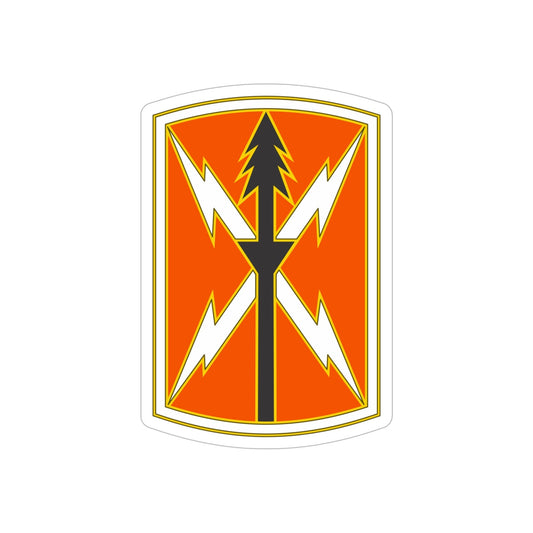 516 Signal Brigade 2 (U.S. Army) REVERSE PRINT Transparent STICKER-6 Inch-The Sticker Space