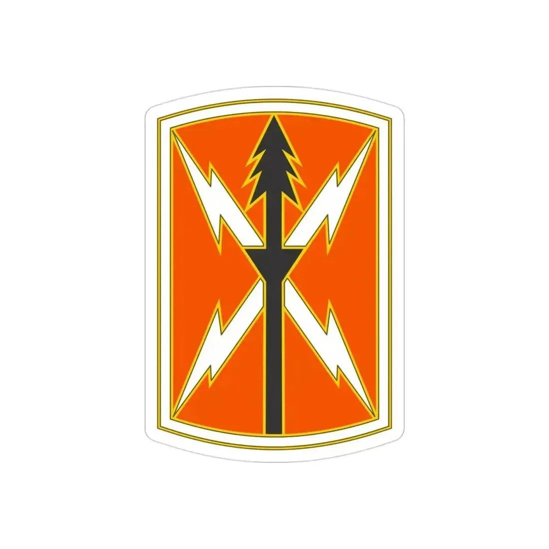 516 Signal Brigade 2 (U.S. Army) REVERSE PRINT Transparent Die-Cut STICKER 3 Inch Die-Cut Transparent - The Sticker Space