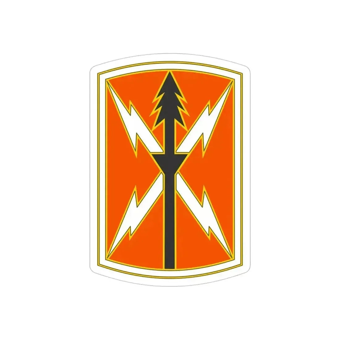 516 Signal Brigade 2 (U.S. Army) REVERSE PRINT Transparent Die-Cut STICKER 4 Inch Die-Cut Transparent - The Sticker Space