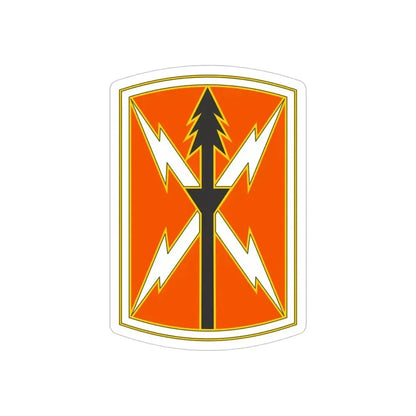 516 Signal Brigade 2 (U.S. Army) REVERSE PRINT Transparent Die-Cut STICKER 4 Inch Die-Cut Transparent - The Sticker Space