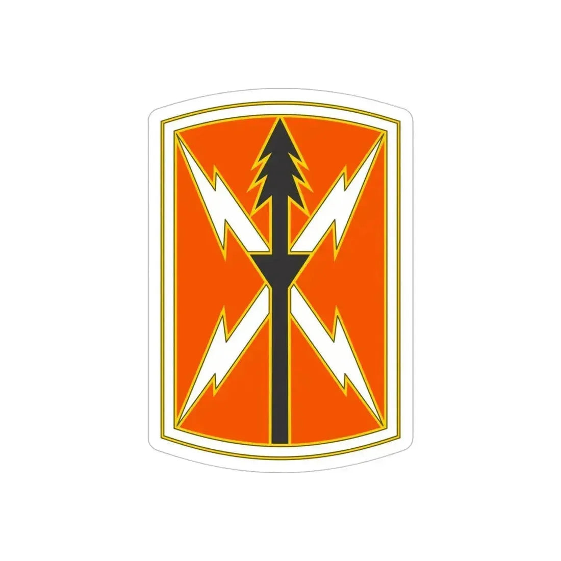 516 Signal Brigade 2 (U.S. Army) REVERSE PRINT Transparent Die-Cut STICKER 5 Inch Die-Cut Transparent - The Sticker Space
