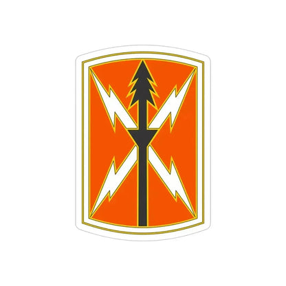 516 Signal Brigade 2 (U.S. Army) REVERSE PRINT Transparent Die-Cut STICKER 5 Inch Die-Cut Transparent - The Sticker Space