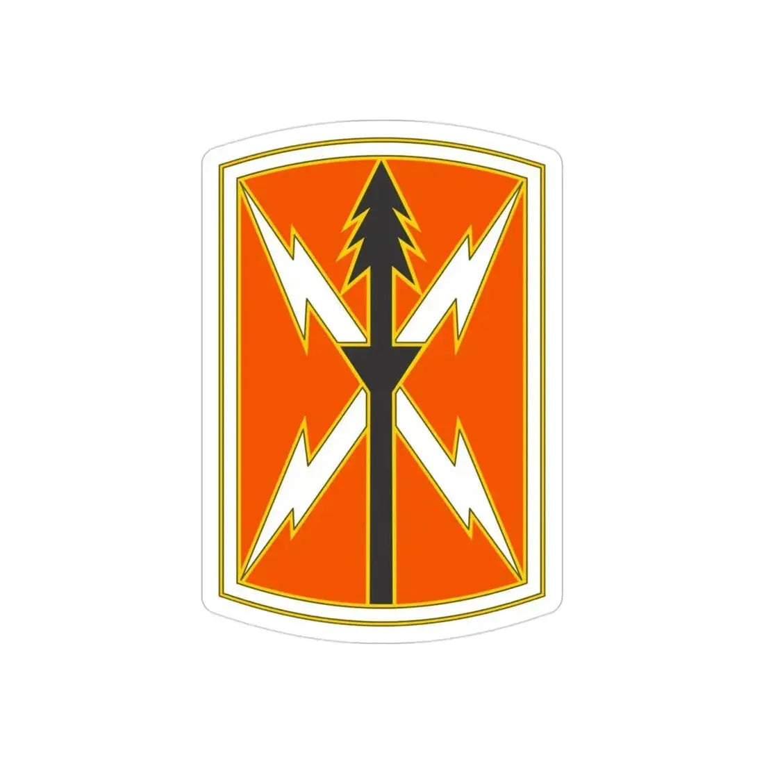 516 Signal Brigade 2 (U.S. Army) REVERSE PRINT Transparent Die-Cut STICKER - The Sticker Space