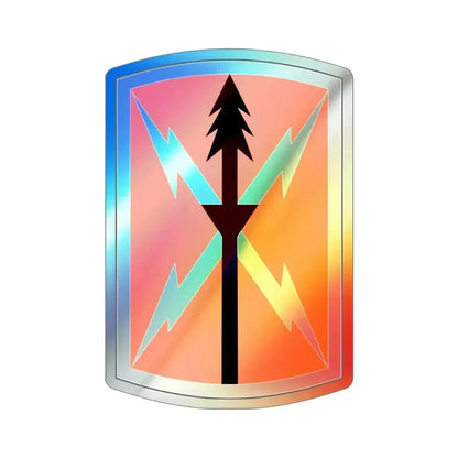 516 Signal Brigade 3 (U.S. Army) Holographic STICKER Die-Cut Vinyl Decal 4 Inch Holographic - The Sticker Space