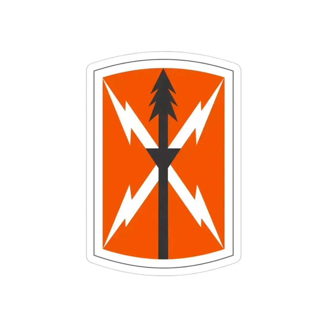 516 Signal Brigade 3 (U.S. Army) REVERSE PRINT Transparent Die-Cut STICKER 3 Inch Die-Cut Transparent - The Sticker Space