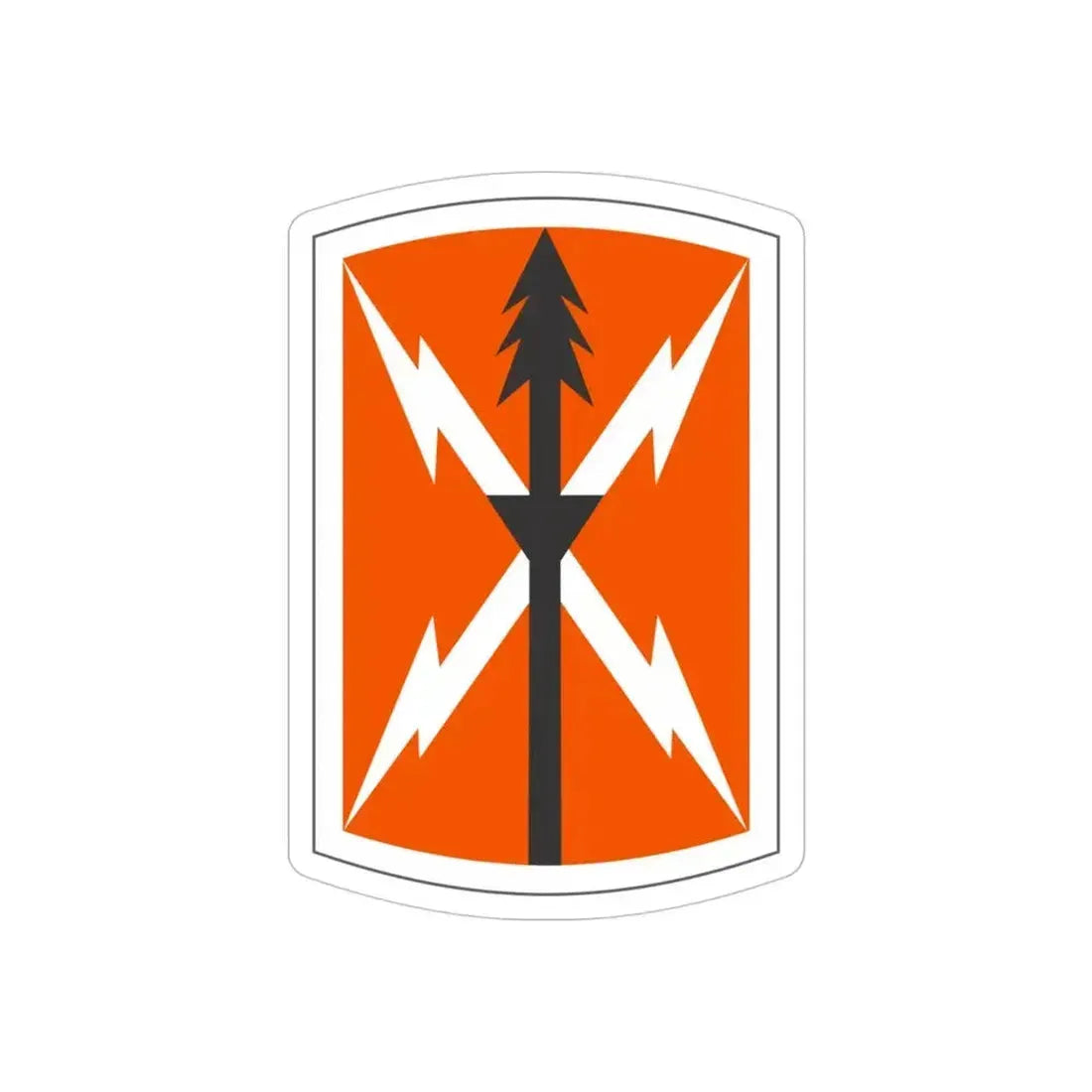 516 Signal Brigade 3 (U.S. Army) REVERSE PRINT Transparent Die-Cut STICKER 4 Inch Die-Cut Transparent - The Sticker Space