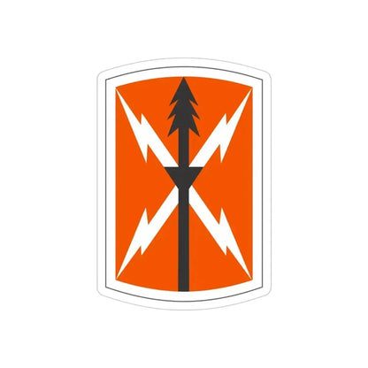 516 Signal Brigade 3 (U.S. Army) REVERSE PRINT Transparent Die-Cut STICKER 4 Inch Die-Cut Transparent - The Sticker Space