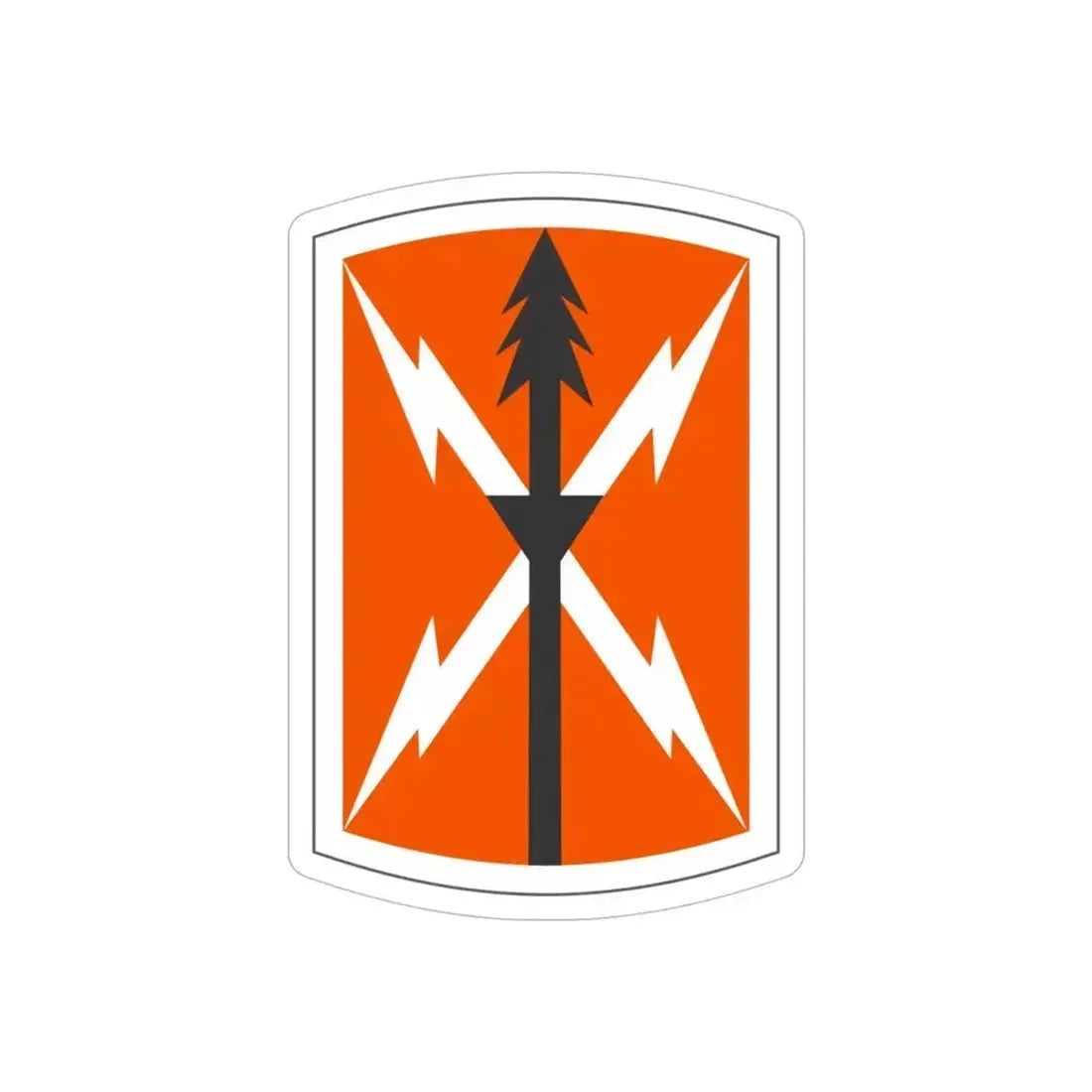 516 Signal Brigade 3 (U.S. Army) REVERSE PRINT Transparent Die-Cut STICKER 5 Inch Die-Cut Transparent - The Sticker Space